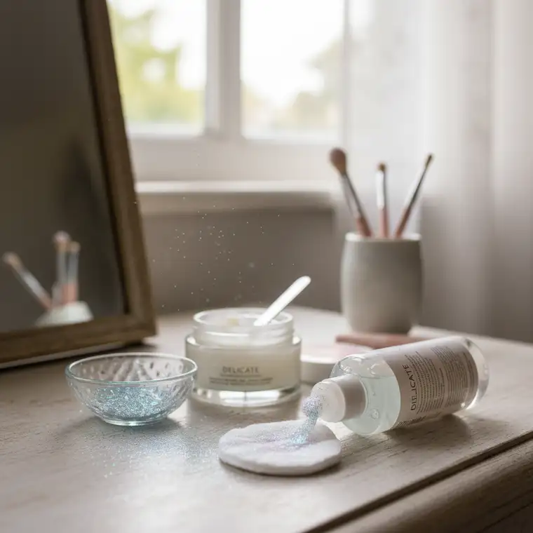 Jak skutecznie zmyć brokatowy makijaż oczu bez podrażnień