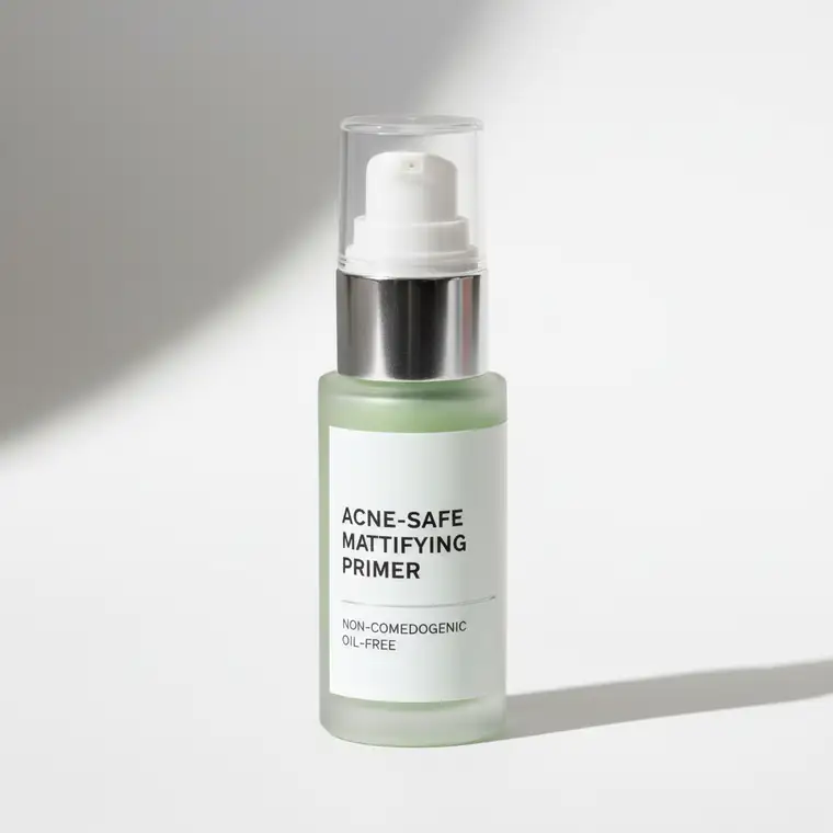 Panna młoda z cerą trądzikową przygotowuje makijaż ślubny, dobierając bazę pod makijaż na wesele dla skóry problematycznej, by uzyskać trwały efekt