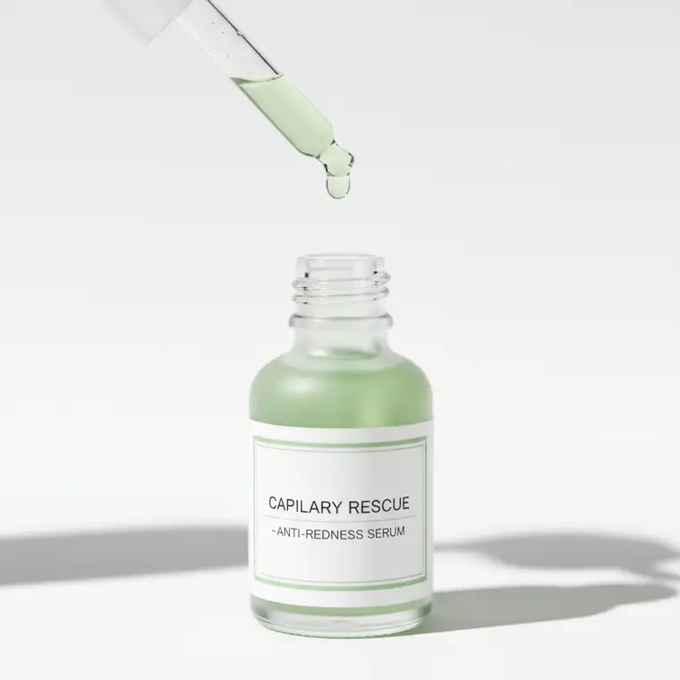 Kobieta z cerą naczynkową w lekkim makijażu no makeup nakłada krem, pokazując jak wykonać makijaż no makeup dla cery naczynkowej na co dzień