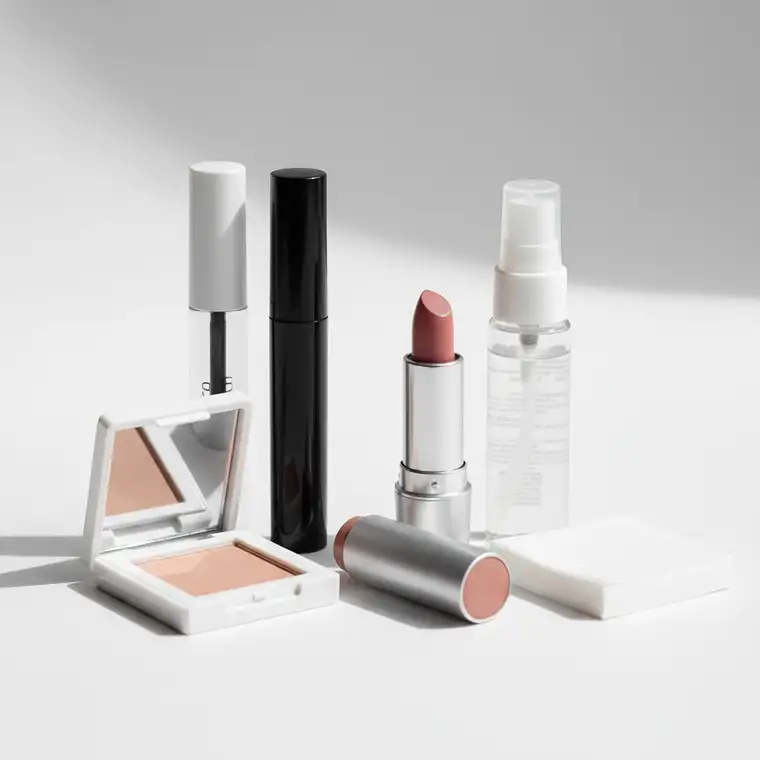 Kobieta z naturalnym, prostym makijażem idealnym na rozmowę kwalifikacyjną, wykonanym bez drogiej kolorówki, w biurowym otoczeniu