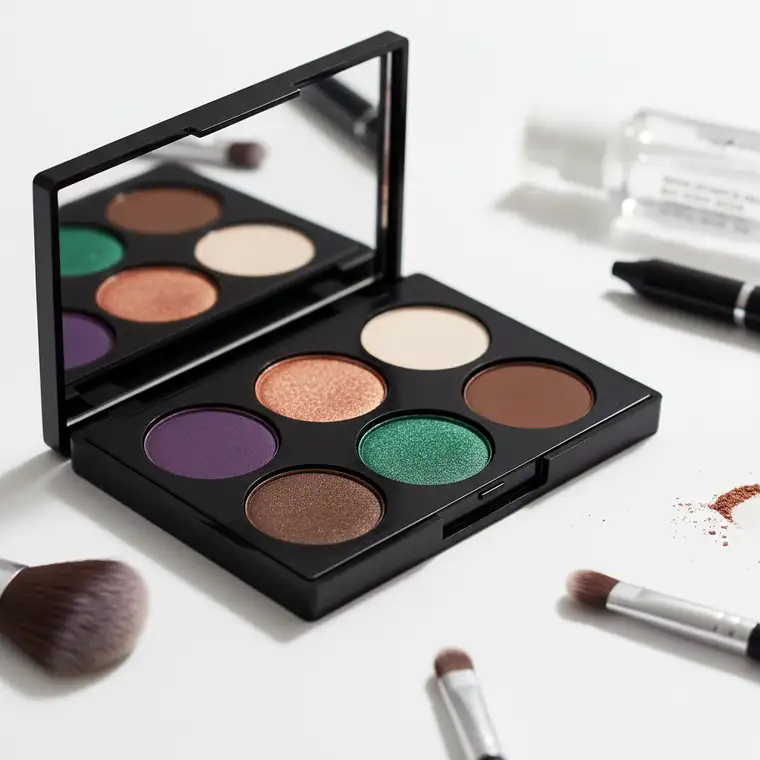 Makijaż smoky eyes krok po kroku dla zielonych oczu w imprezowej wersji, modelka z podkreślonym spojrzeniem i ciemnymi cieniami wokół oczu