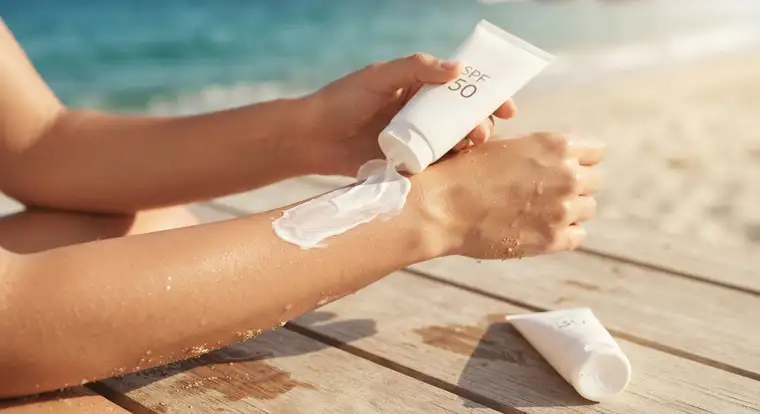 Porównanie kremu z filtrem 30 i kremu SPF 50 na co dzień oraz na całodniowe opalanie, z wyższą ochroną UVB dla jasnej karnacji