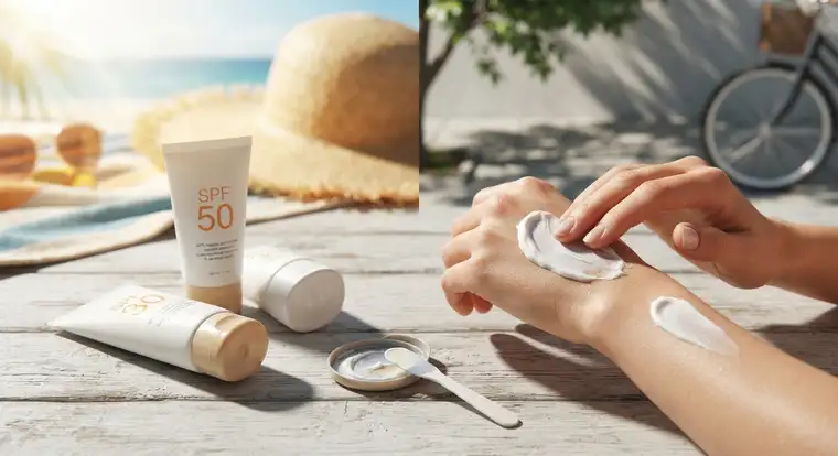 Krem z filtrem 30 czy 50 nakładany na skórę - ochrona przeciwsłoneczna, aplikacja i wybór SPF na plażę oraz do miasta